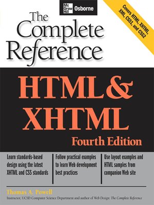 cover image of HTML & XHTML